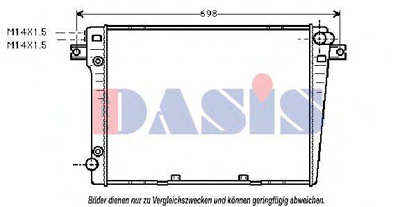 AKS DASIS 050610N Радіатор, охолодження двигуна