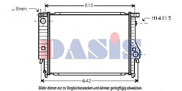 AKS DASIS 050620N Радіатор, охолодження двигуна