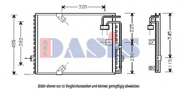 AKS DASIS 052260N Конденсатор, кондиціонер