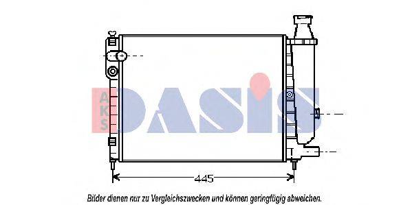 AKS DASIS 060340N Радіатор, охолодження двигуна