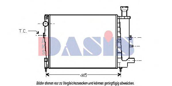 AKS DASIS 060360N Радіатор, охолодження двигуна