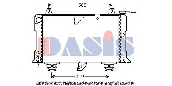 AKS DASIS 069251N Радіатор, охолодження двигуна