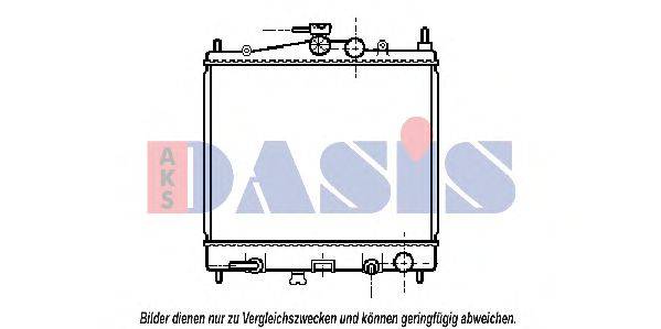 AKS DASIS 070066N Радіатор, охолодження двигуна