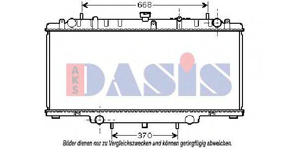 AKS DASIS 070116N Радіатор, охолодження двигуна