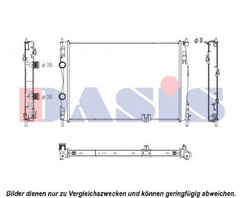 AKS DASIS 070137N Радіатор, охолодження двигуна