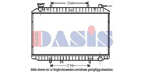 AKS DASIS 070250N Радіатор, охолодження двигуна