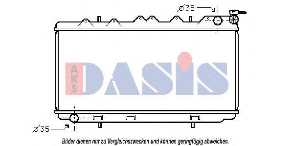AKS DASIS 070790N Радіатор, охолодження двигуна