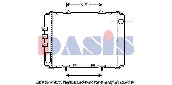 AKS DASIS 072040N Радіатор, охолодження двигуна