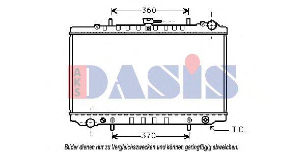 AKS DASIS 073170N Радіатор, охолодження двигуна