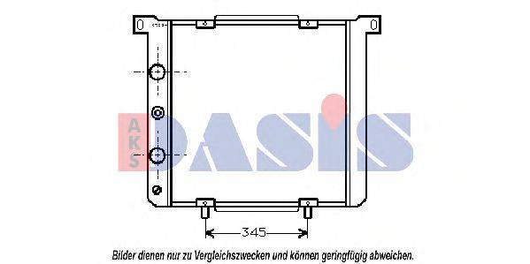 AKS DASIS 080080N Радіатор, охолодження двигуна