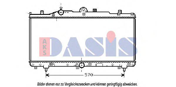 AKS DASIS 080570N Радіатор, охолодження двигуна