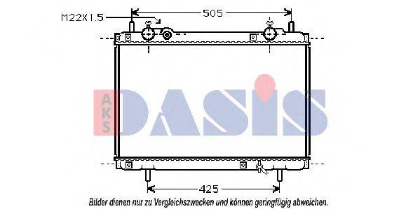 AKS DASIS 080970N Радіатор, охолодження двигуна