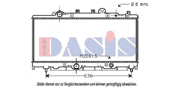 AKS DASIS 080990N Радіатор, охолодження двигуна