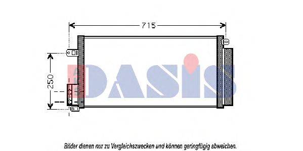 AKS DASIS 082039N Конденсатор, кондиціонер