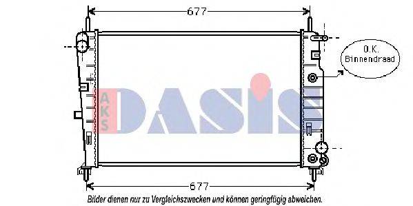 AKS DASIS 090031N Радіатор, охолодження двигуна