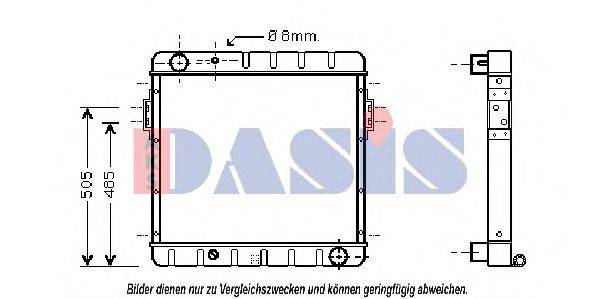 AKS DASIS 090058N Радіатор, охолодження двигуна