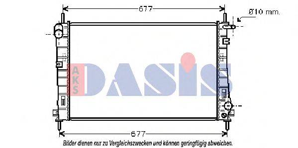 AKS DASIS 090071N Радіатор, охолодження двигуна