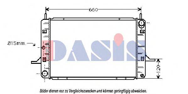 AKS DASIS 090860N Радіатор, охолодження двигуна