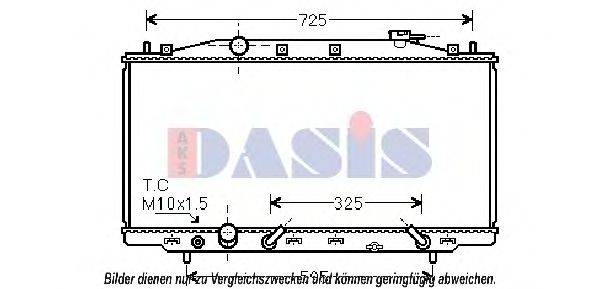 AKS DASIS 100066N Радіатор, охолодження двигуна