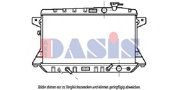 AKS DASIS 100510N Радіатор, охолодження двигуна