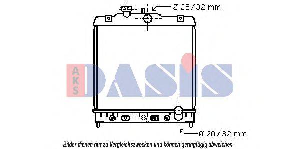 AKS DASIS 103000N Радіатор, охолодження двигуна