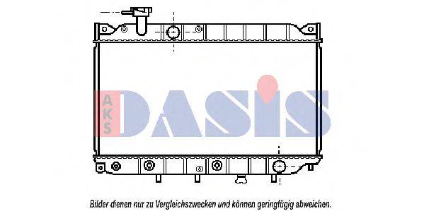 AKS DASIS 110030N Радіатор, охолодження двигуна