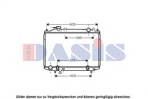 AKS DASIS 110058N Радіатор, охолодження двигуна