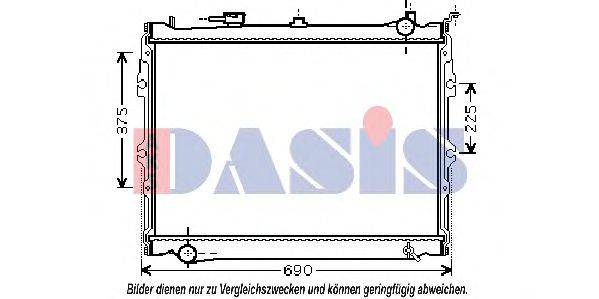 AKS DASIS 110920N Радіатор, охолодження двигуна