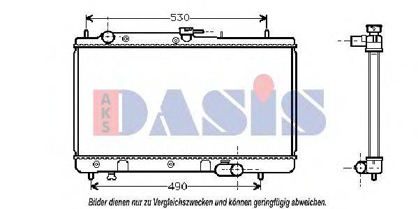 AKS DASIS 110970N Радіатор, охолодження двигуна