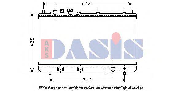 AKS DASIS 111260N Радіатор, охолодження двигуна