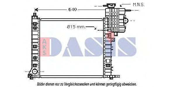 AKS DASIS 120069N Радіатор, охолодження двигуна