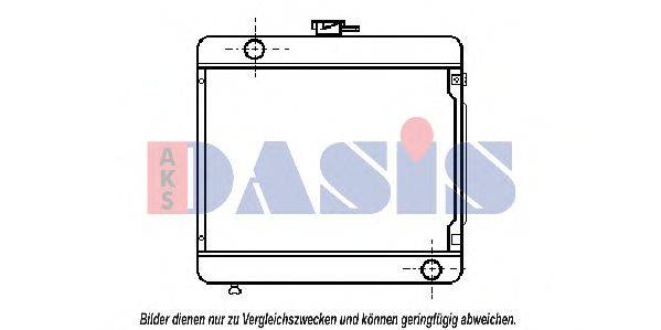 AKS DASIS 120073N Радіатор, охолодження двигуна