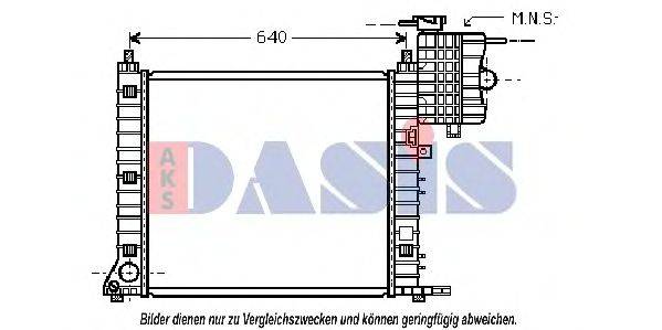 AKS DASIS 120082N Радіатор, охолодження двигуна