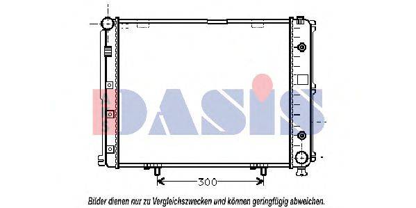 AKS DASIS 120480N Радіатор, охолодження двигуна