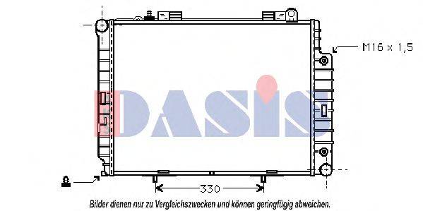 AKS DASIS 120580N Радіатор, охолодження двигуна