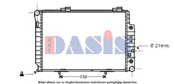 AKS DASIS 120780N Радіатор, охолодження двигуна