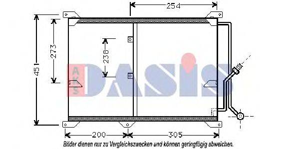 AKS DASIS 122870N Конденсатор, кондиціонер