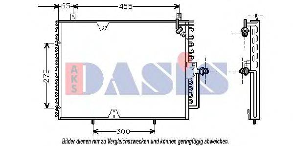 AKS DASIS 122960N Конденсатор, кондиціонер