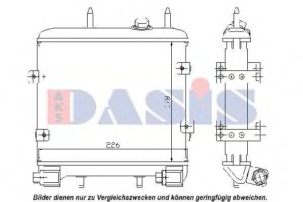 AKS DASIS 126290N масляний радіатор, моторне масло