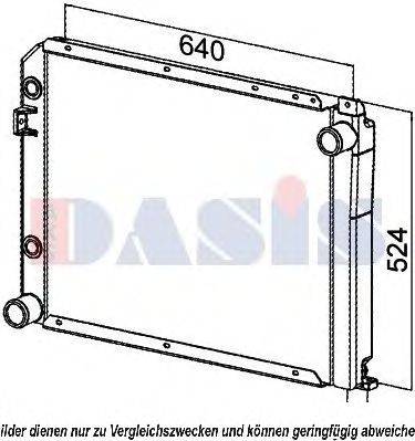 AKS DASIS 130039N Радіатор, охолодження двигуна