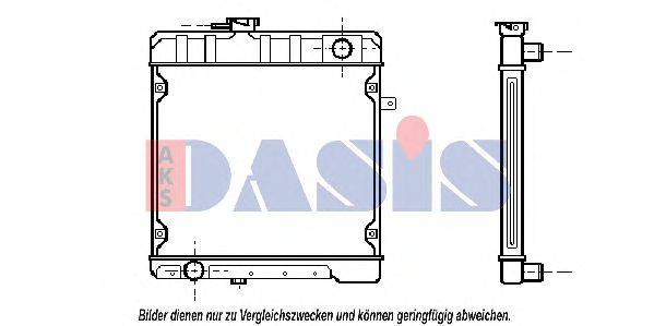 AKS DASIS 130260N Радіатор, охолодження двигуна
