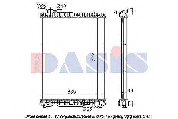 AKS DASIS 131060S Радіатор, охолодження двигуна