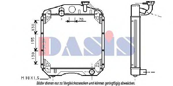 AKS DASIS 131290T Радіатор, охолодження двигуна