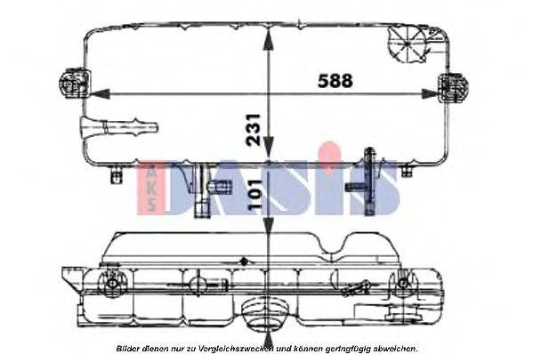 AKS DASIS 133100N Компенсаційний бак, охолоджуюча рідина