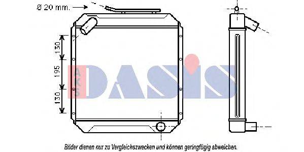 AKS DASIS 134200T Радіатор, охолодження двигуна