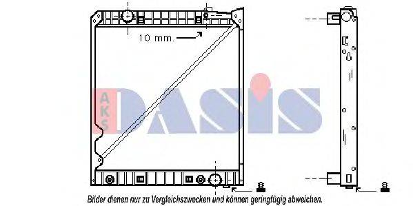 AKS DASIS 134300N Радіатор, охолодження двигуна