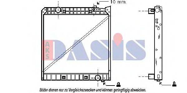 AKS DASIS 134990N Радіатор, охолодження двигуна