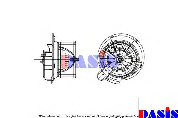 AKS DASIS 138011N Електродвигун, вентиляція салону