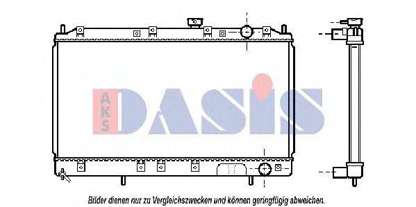 AKS DASIS 140051N Радіатор, охолодження двигуна