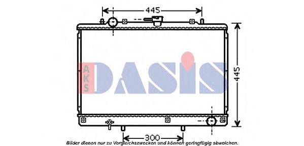 AKS DASIS 140071N Радіатор, охолодження двигуна